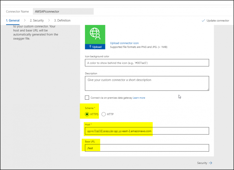 How to access AWS API Gateway Endpoints using API Key from Azure Logic